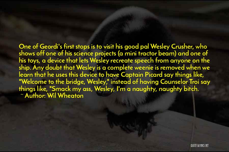 Lets Get Naughty Quotes By Wil Wheaton