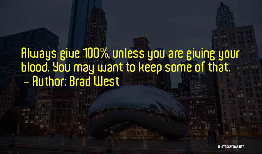 Let's Keep It 100 Quotes By Brad West