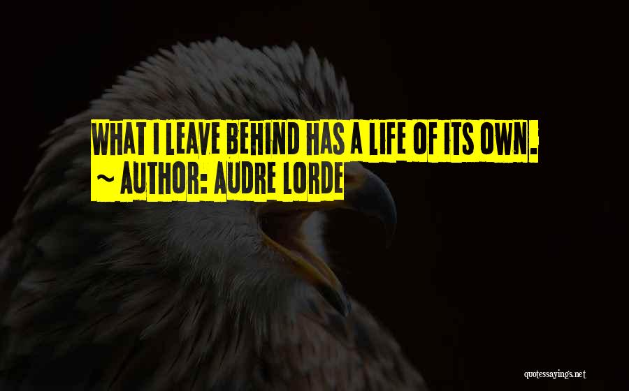 Let's Leave The Past Behind Quotes By Audre Lorde