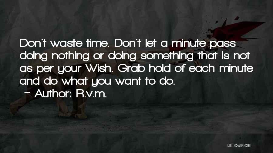Let's Not Waste Time Quotes By R.v.m.
