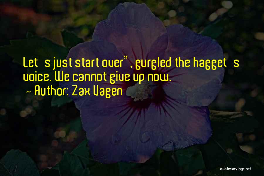 Let's Start Over Quotes By Zax Vagen