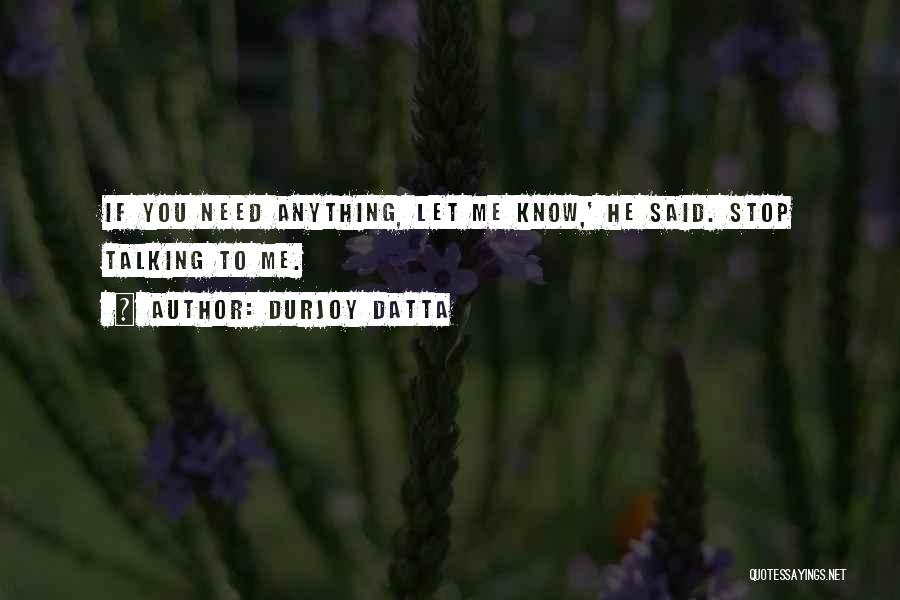 Let's Stop Talking Quotes By Durjoy Datta