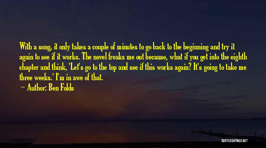 Let's Take It Back Quotes By Ben Folds