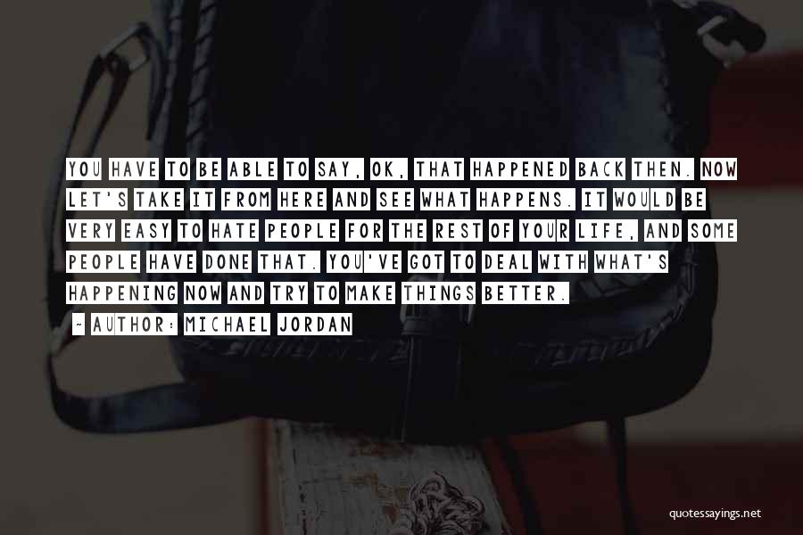 Let's Take It Back Quotes By Michael Jordan