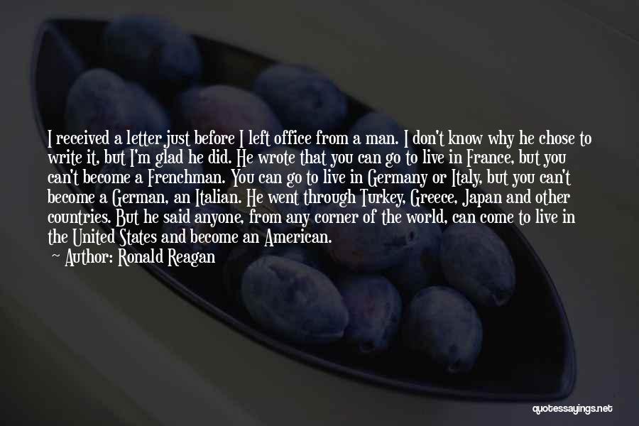 Letter A Quotes By Ronald Reagan