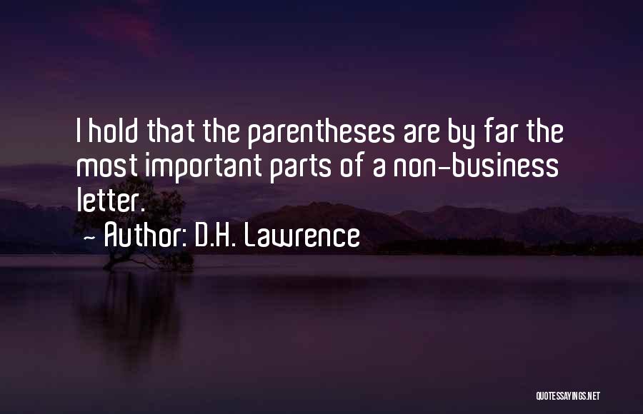 Letter D Quotes By D.H. Lawrence