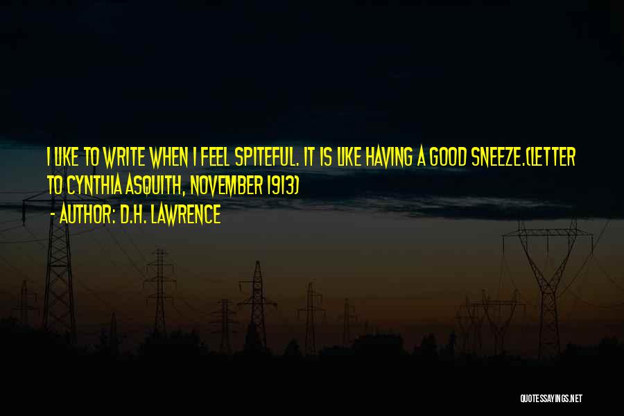 Letter D Quotes By D.H. Lawrence