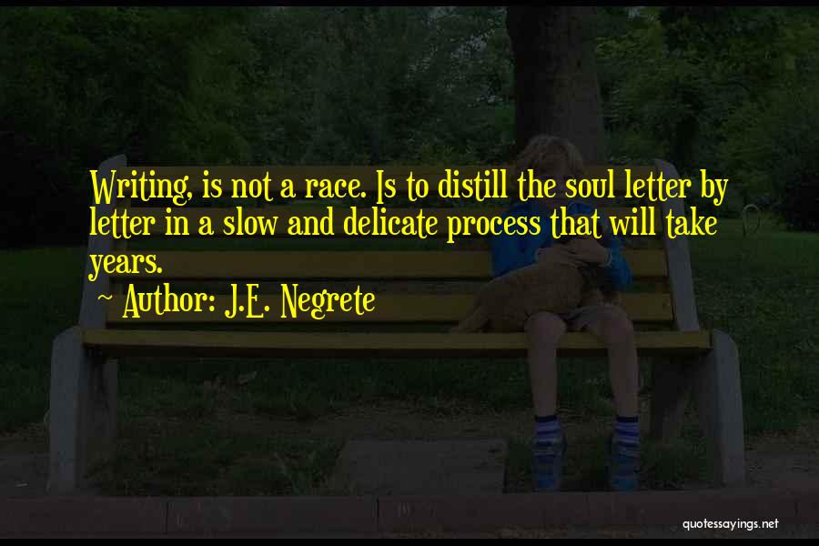 Letter E Quotes By J.E. Negrete