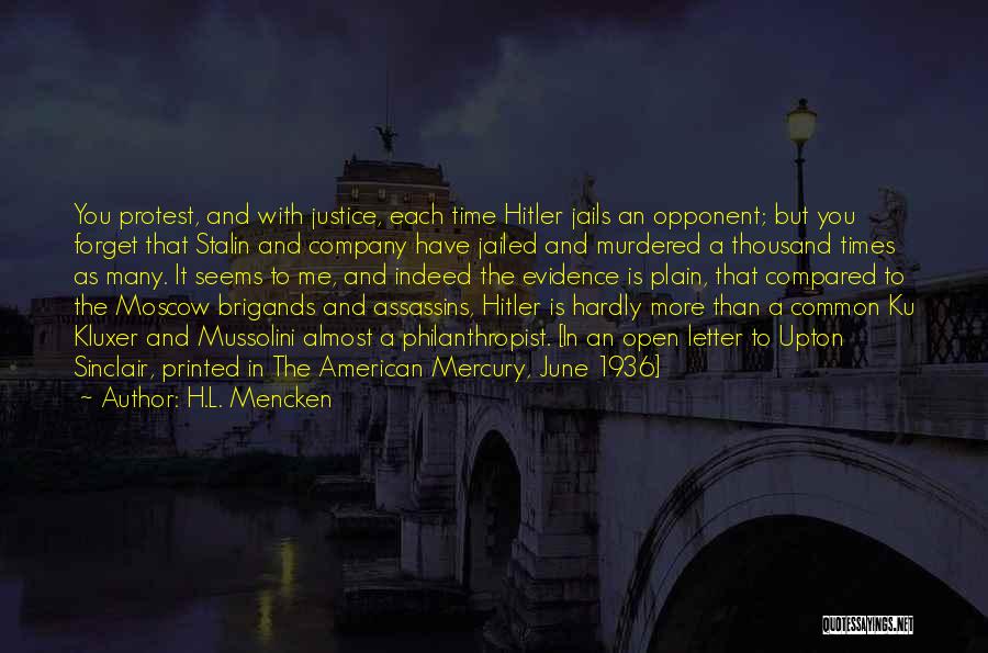 Letter L Quotes By H.L. Mencken