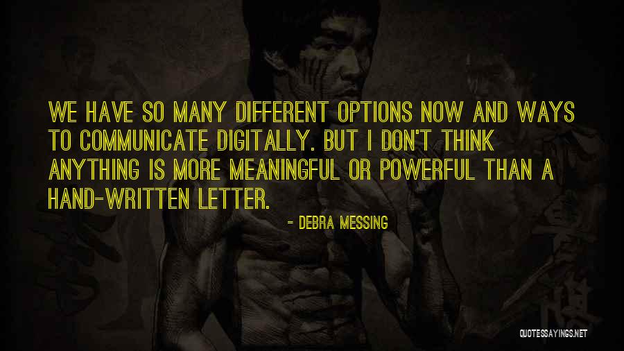 Letter We Quotes By Debra Messing Letter We Quotes By Debra Messing