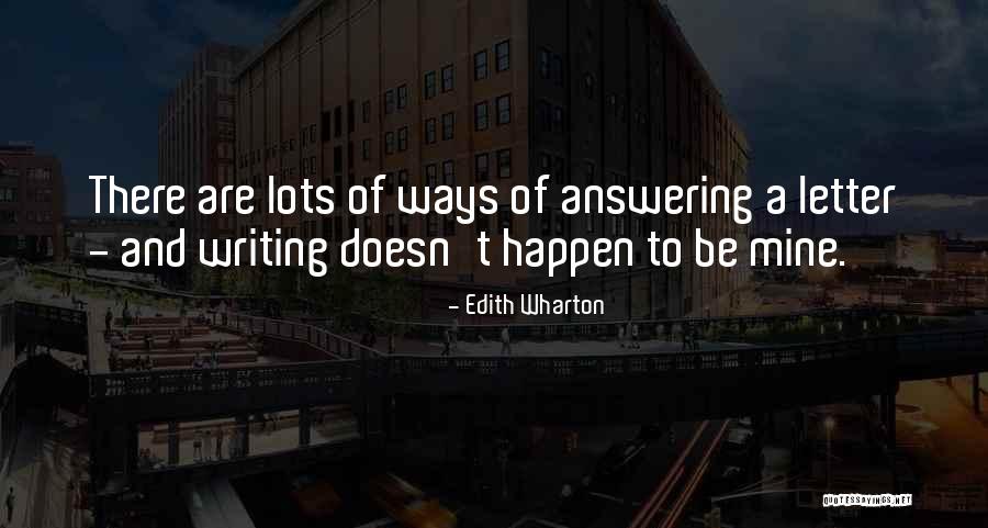 Letter Writing Quotes By Edith Wharton Letter Writing Quotes By Edith Wharton