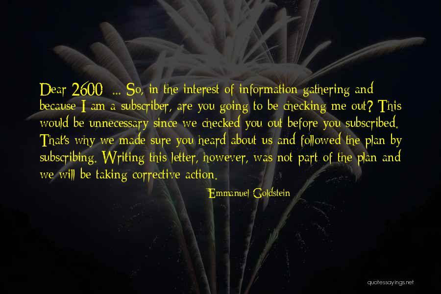 Letter Writing Quotes By Emmanuel Goldstein Letter Writing Quotes By Emmanuel Goldstein
