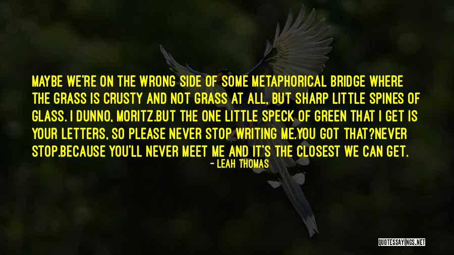 Letters And Friendship Quotes By Leah Thomas Letters And Friendship Quotes By Leah Thomas