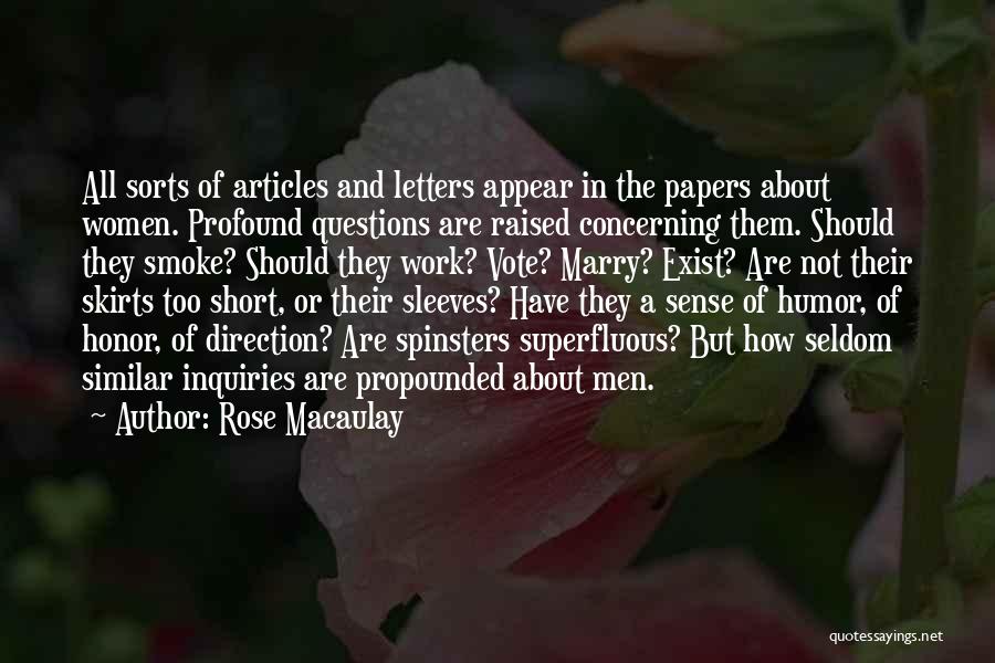 Letters And Quotes By Rose Macaulay