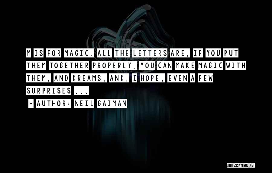 Letters And Words Quotes By Neil Gaiman