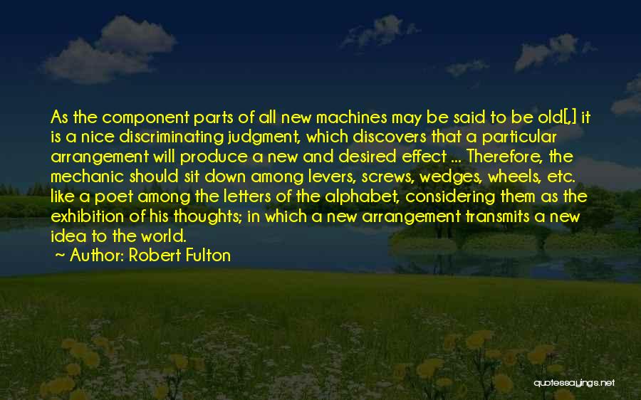 Letters Of The Alphabet Quotes By Robert Fulton