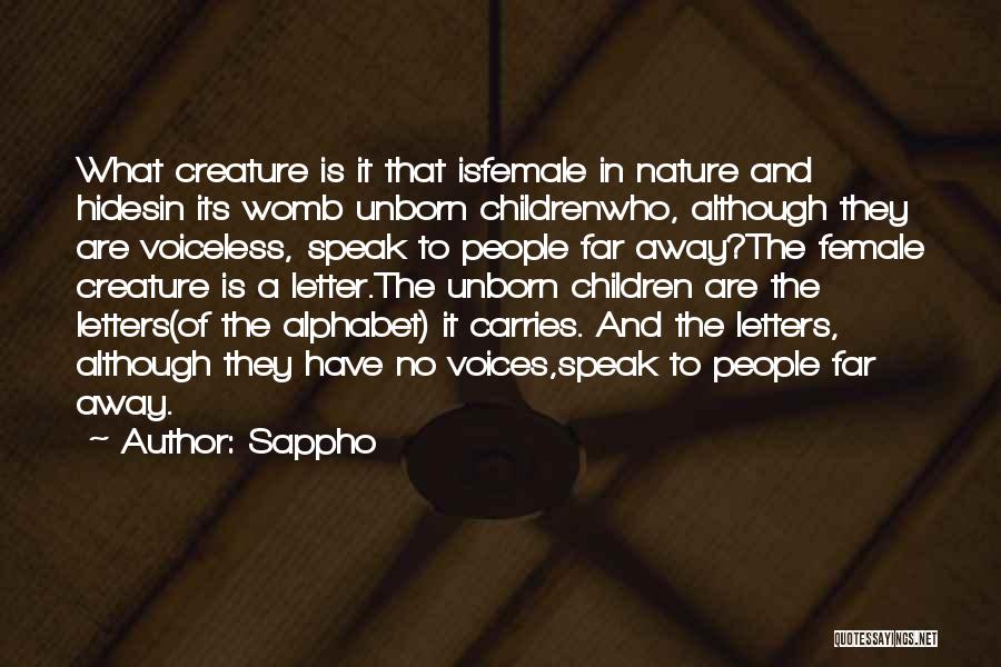 Letters Of The Alphabet Quotes By Sappho