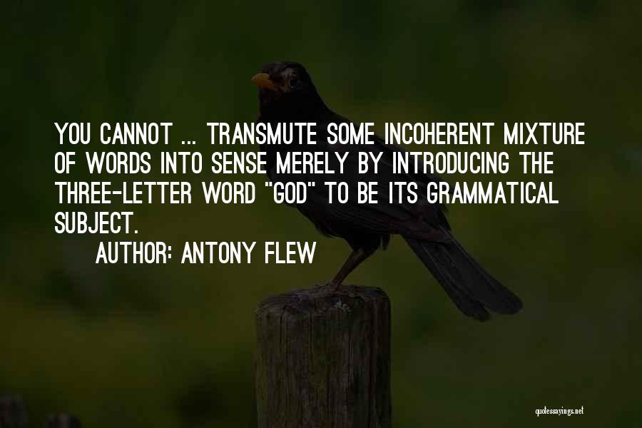 Letters To God Quotes By Antony Flew