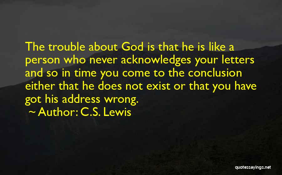 Letters To God Quotes By C.S. Lewis