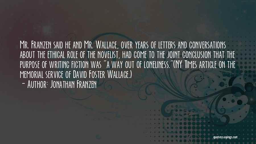 Letters Writing Quotes By Jonathan Franzen