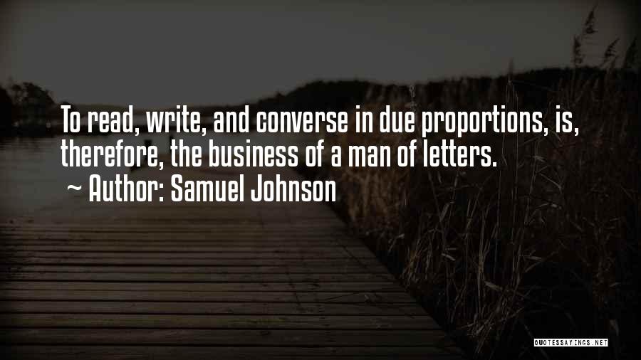 Letters Writing Quotes By Samuel Johnson
