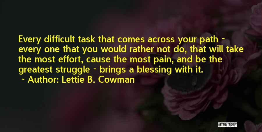 Lettie B. Cowman Quotes 1349943