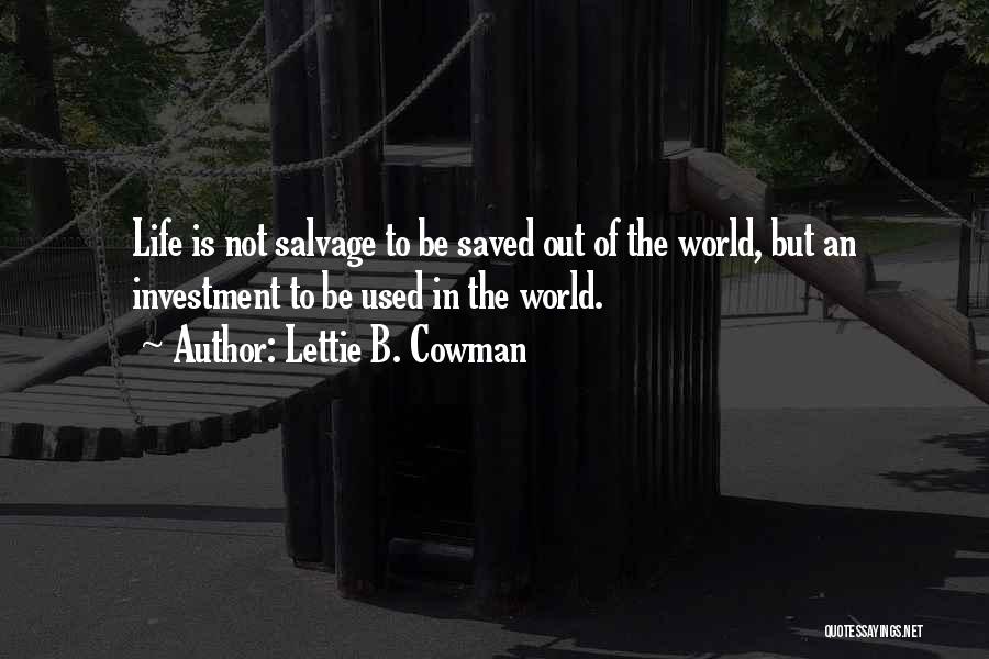 Lettie B. Cowman Quotes 246728