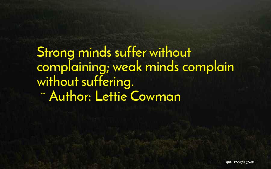 Lettie Cowman Quotes 1619880