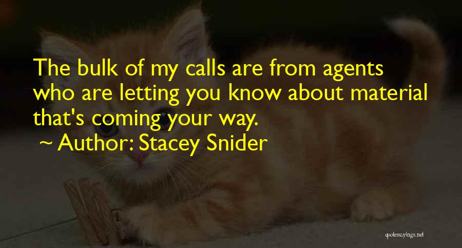 Letting Agents Quotes By Stacey Snider