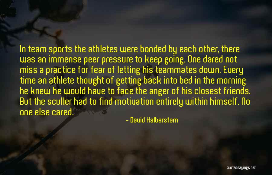 Letting Down Your Team Quotes By David Halberstam Letting Down Your Team Quotes By David Halberstam