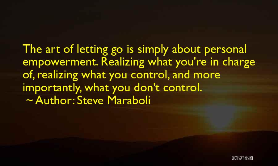 Letting Go Control Quotes By Steve Maraboli