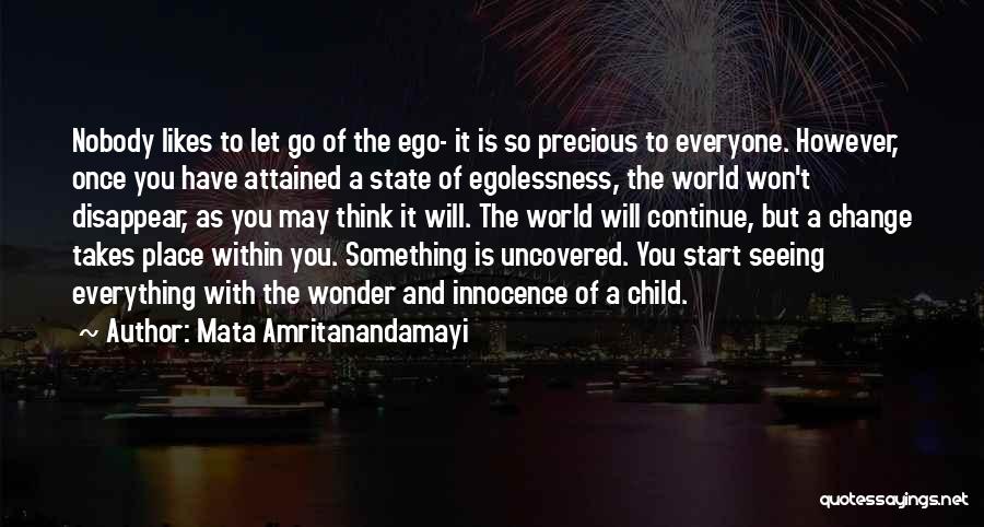 Letting Go Of Child Quotes By Mata Amritanandamayi