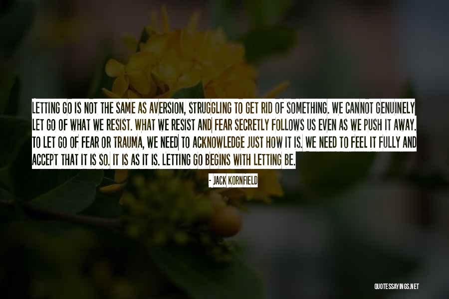 Letting Go Of Fear Quotes By Jack Kornfield