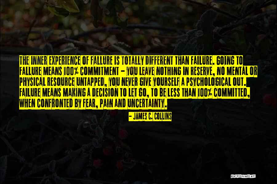 Letting Go Of Fear Quotes By James C. Collins