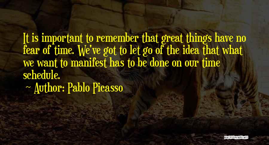 Letting Go Of Fear Quotes By Pablo Picasso