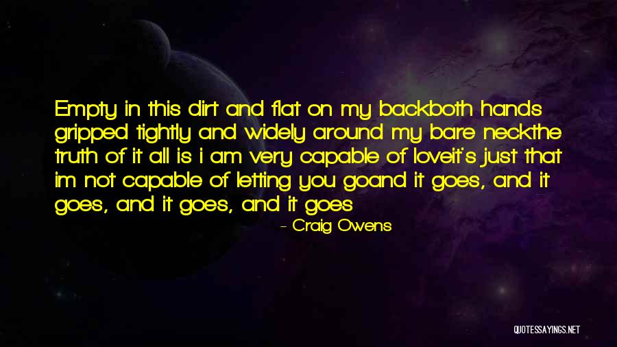 Letting Go Of Love Quotes By Craig Owens Letting Go Of Love Quotes By Craig Owens
