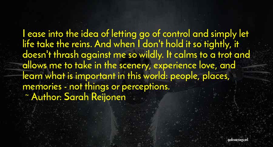 Letting Go Of Someone Who Doesn't Love You Quotes By Sarah Reijonen