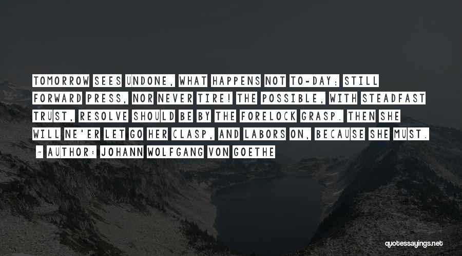 Letting Go Of Someone You Never Had Quotes By Johann Wolfgang Von Goethe