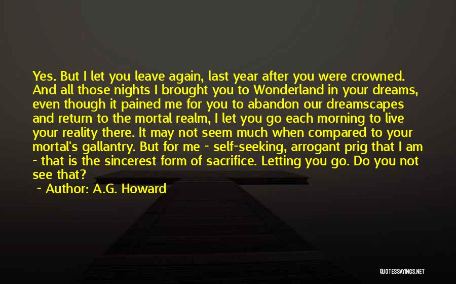 Letting Go Of Your Dreams Quotes By A.G. Howard