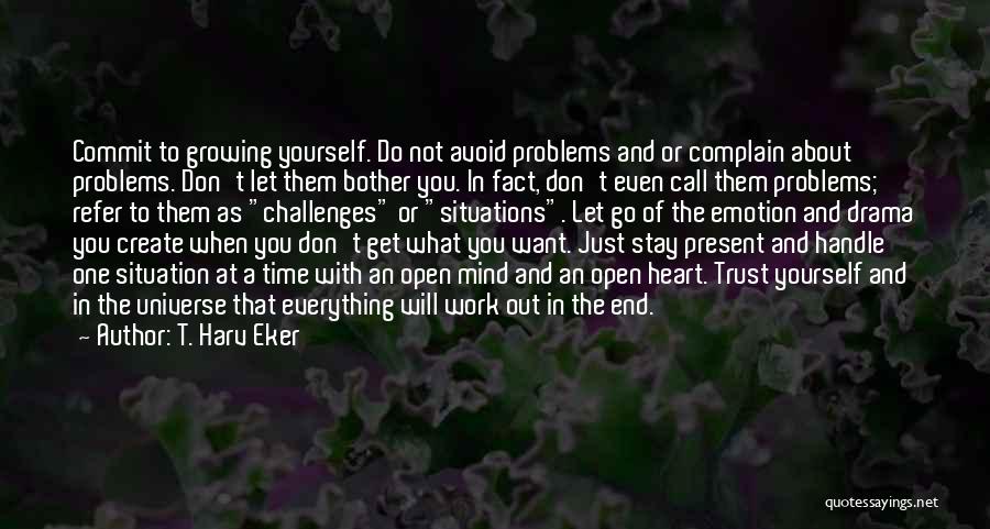 Letting Go When You Don't Want To Quotes By T. Harv Eker