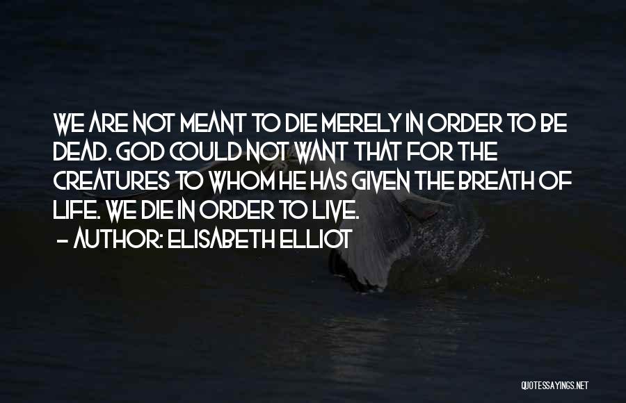 Letting God In Your Life Quotes By Elisabeth Elliot