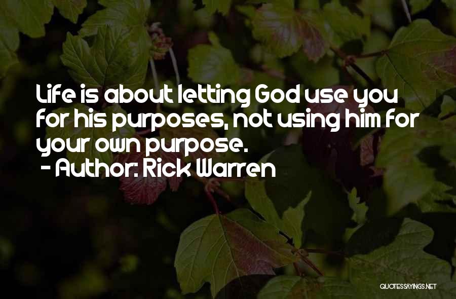 Letting God In Your Life Quotes By Rick Warren
