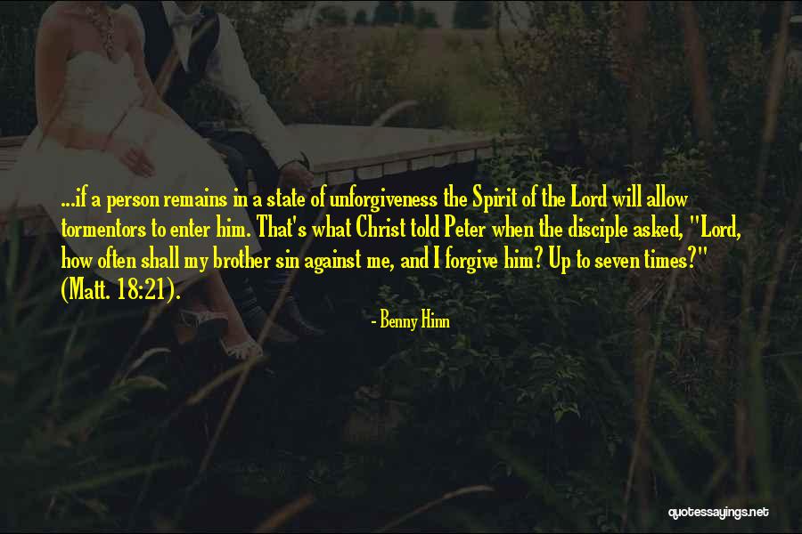 Letting Him Go Quotes By Benny Hinn Letting Him Go Quotes By Benny Hinn