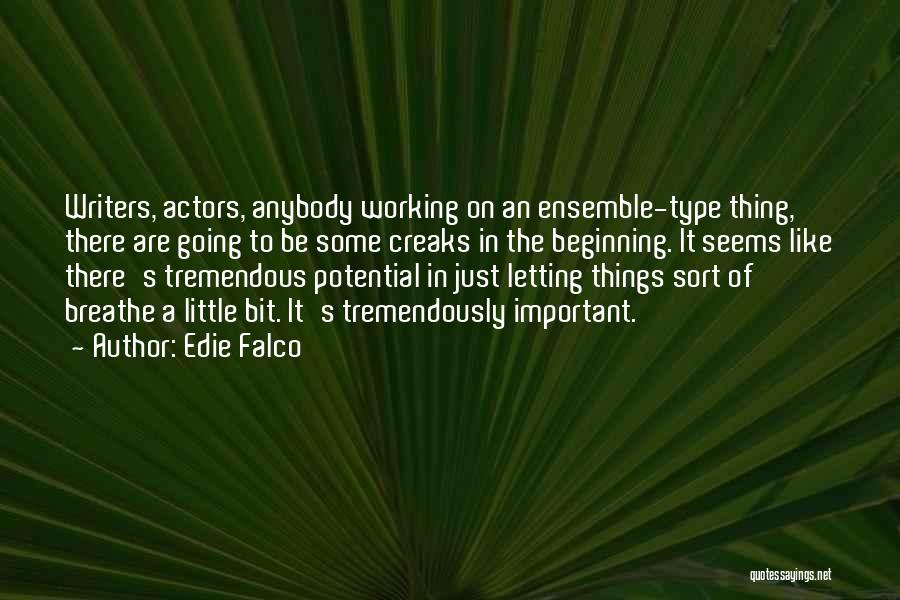 Letting Little Things Go Quotes By Edie Falco