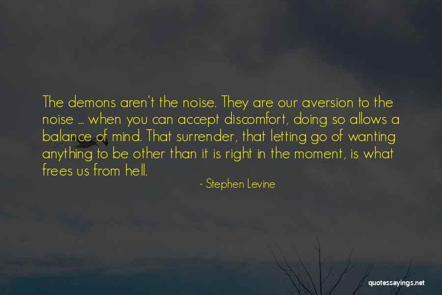Letting My Demons Out Quotes By Stephen Levine