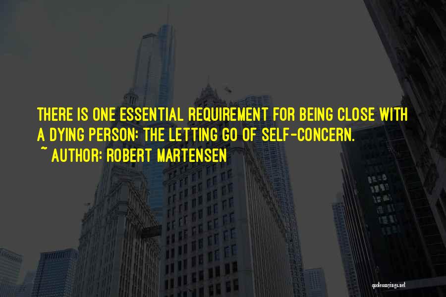 Letting One Go Quotes By Robert Martensen