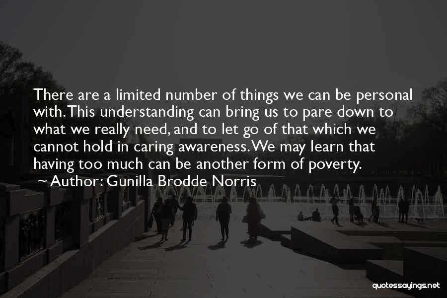 Letting Someone Bring You Down Quotes By Gunilla Brodde Norris