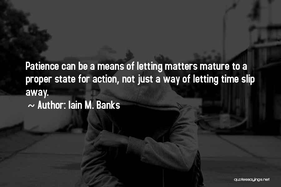 Letting Someone Slip Away Quotes By Iain M. Banks