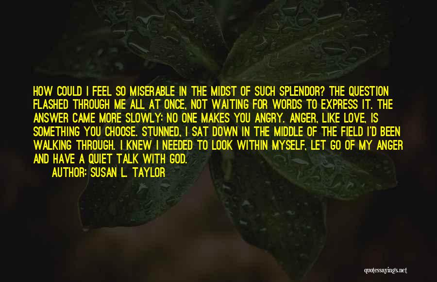 Letting Someone You Love Down Quotes By Susan L. Taylor