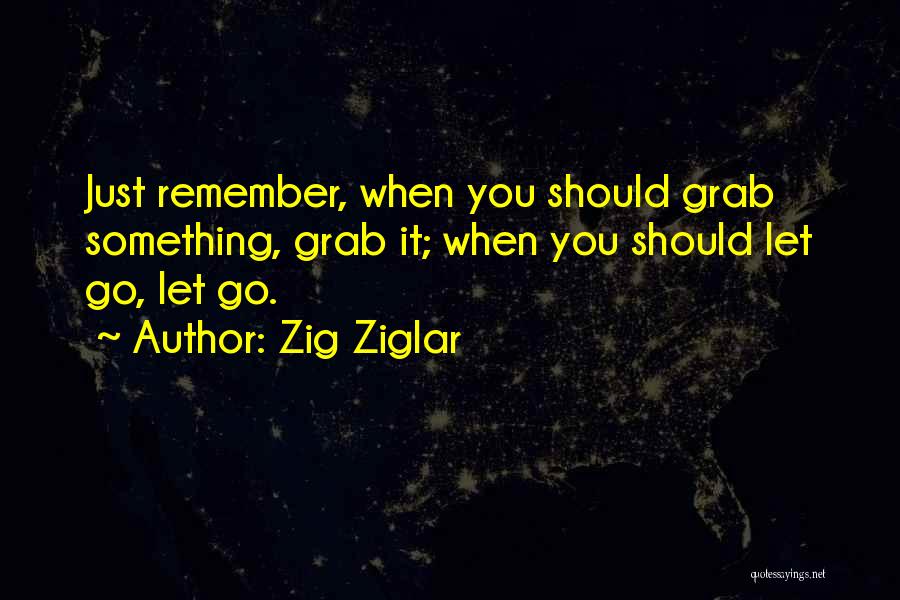 Letting Something Go Quotes By Zig Ziglar